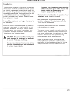 Alternative view of John Deere 1070D Wheeled Harvesters Operator's Manuals (F064366)