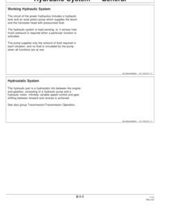 Alternative view of John Deere 1070D Wheeled Harvesters Operator's Manuals (F069305)