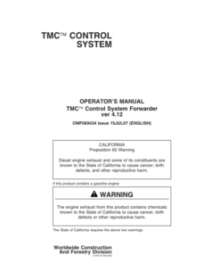 John Deere TMC Measuring And Control Systems Operator's Manuals (F069434)