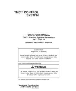John Deere TMC Measuring And Control Systems Operator's Manuals (F069452)