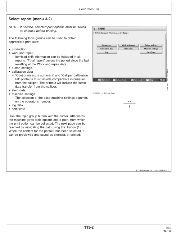 John Deere TIMBERMATIC 300 TIMBERJACK Measuring And Control Systems Operator's Manuals (F069467) - Image 3