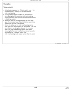 Alternative view of John Deere 758HD Harvesting Heads Operator's Manuals (F069890)