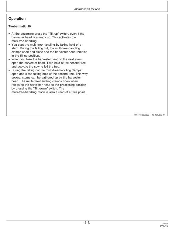 John Deere 758HD Harvesting Heads Operator's Manuals (F069890) - Image 2