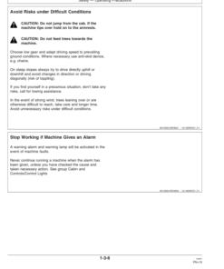 Alternative view of John Deere 1470D Wheeled Harvesters Operator's Manuals (F070281)