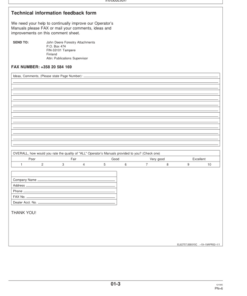 Alternative view of John Deere CF1 Booms Operator's Manuals (F070340)