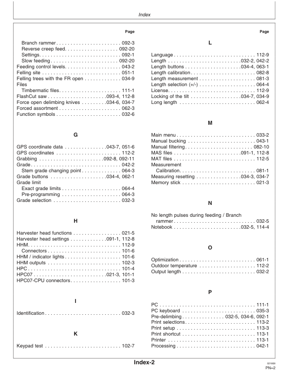 John Deere TIMBERMATIC 300 TIMBERJACK Measuring And Control Systems Operator's Manuals (F071017) - Image 3