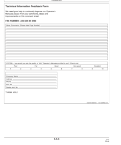 Alternative view of John Deere 1490D Forwarders Operator's Manuals (F072628)