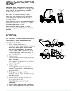 Alternative view of John Deere 1270E T3, 1470E T3 Wheeled Harvesters Operator's Manuals (F074145)
