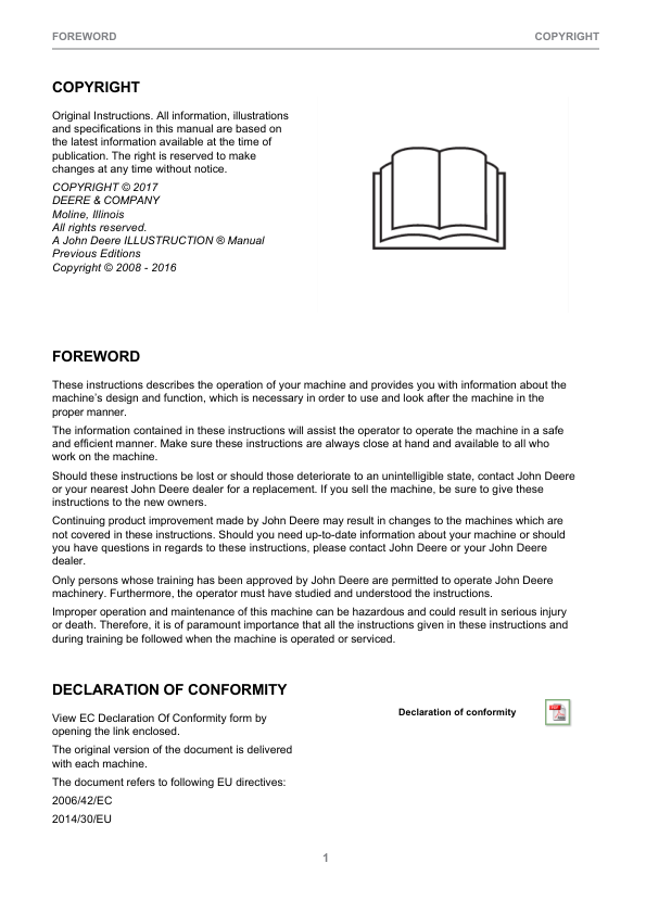 John Deere 810E T3 Forwarders Operator's Manuals (F075007) - Image 3