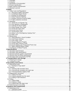 Alternative view of John Deere H270E Harvesting Heads Operator's Manuals (F075697)