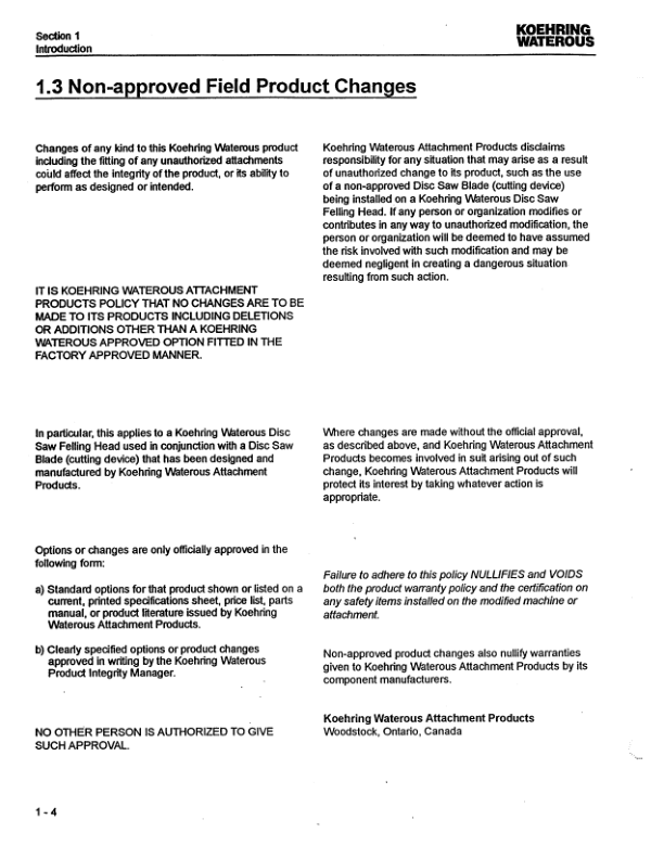 John Deere 20 INCH Stt Disc Saw Felling Heads Operator's Manuals (F276738) - Image 2