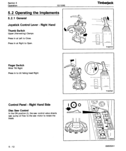 Alternative view of John Deere 850, 950 Tracked Feller Bunchers Operator's Manuals (F283586)