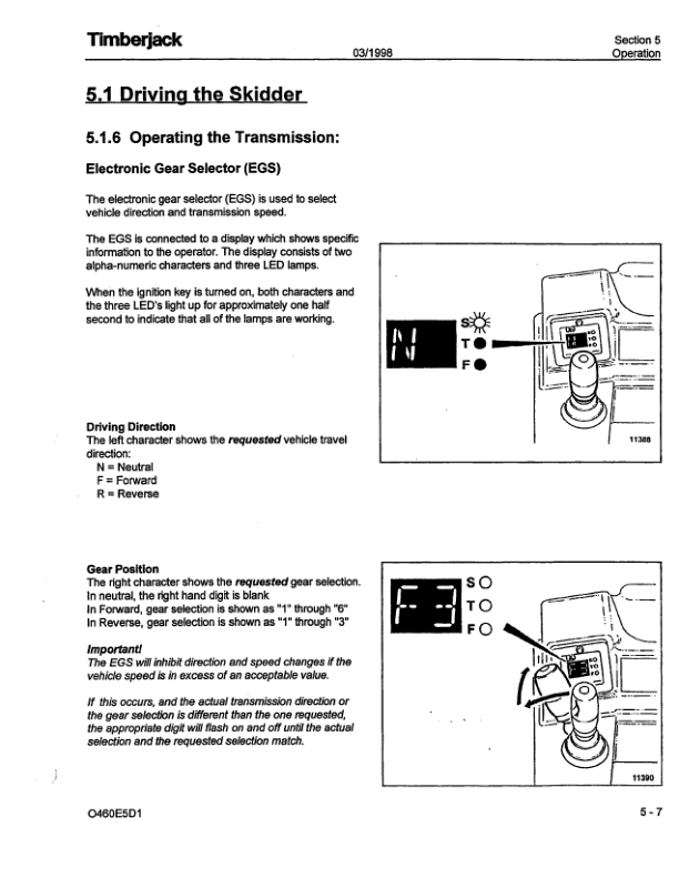 John Deere 460 EURO Skidders Operator's Manuals (F283829) - Image 2