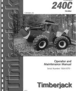 John Deere 240C Skidders Operator's Manuals (F284060)
