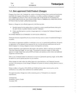 Alternative view of John Deere 240C Skidders Operator's Manuals (F284060)