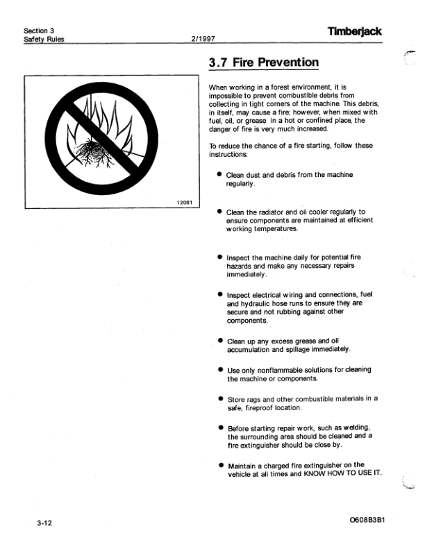 John Deere 608 Tracked Harvesters Operator's Manuals (F284676) - Image 3