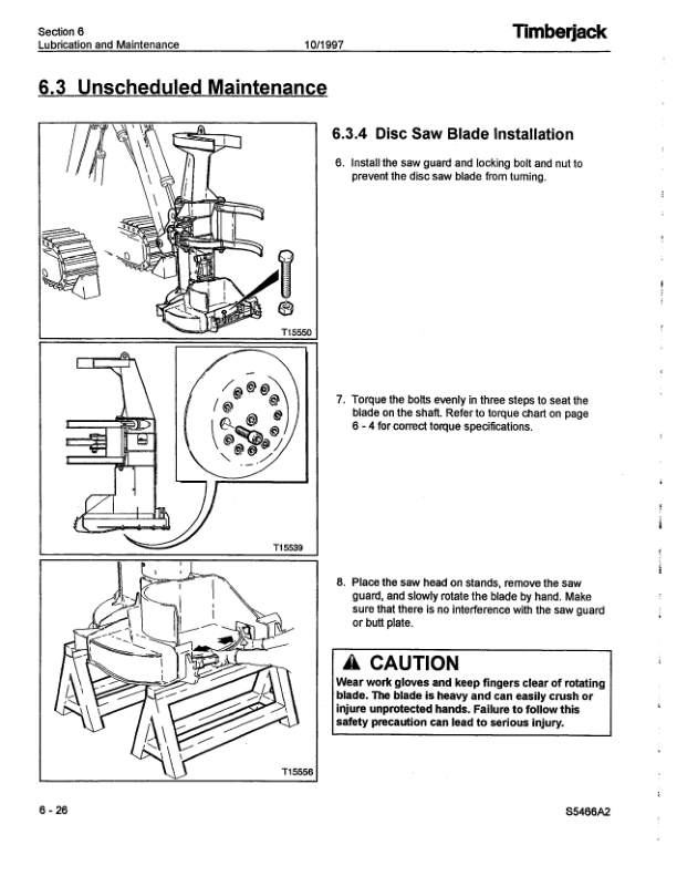 John Deere S546 Stt Disc Saw Felling Heads Operator's Manuals (F288070) - Image 3
