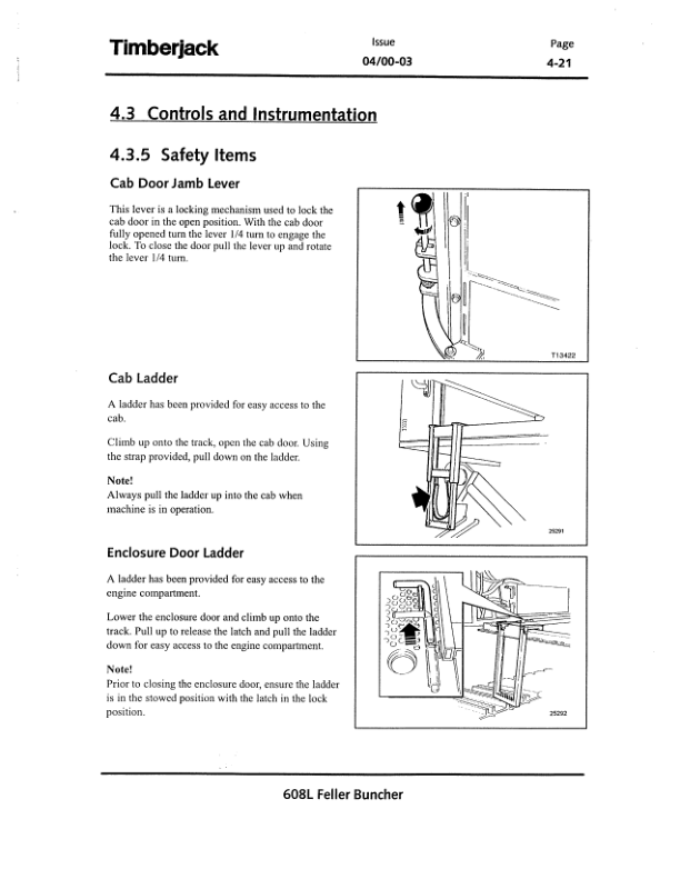 John Deere 608L Tracked Feller Bunchers Operator's Manuals (F294257) - Image 3