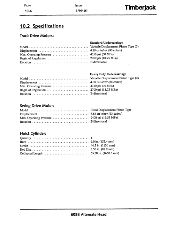 John Deere 608B Tracked Harvesters Operator's Manuals (F294828) - Image 2