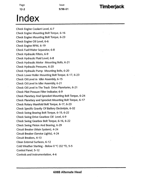 John Deere 608B Tracked Harvesters Operator's Manuals (F294828) - Image 3