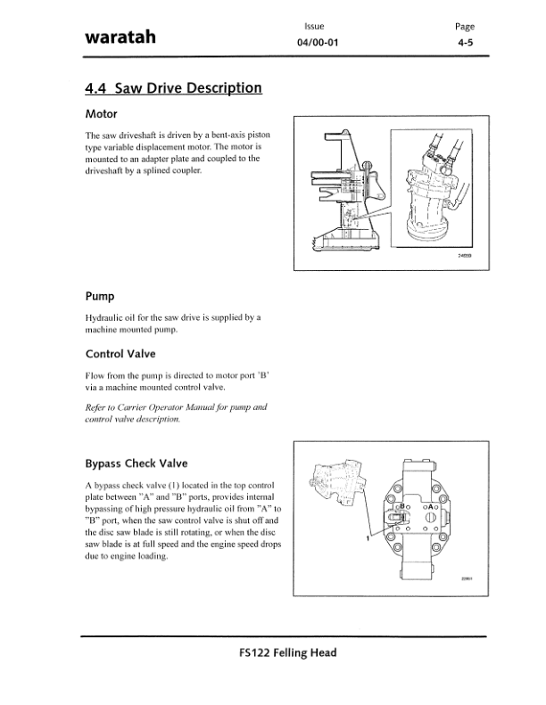 John Deere FS122 Stt Disc Saw Felling Heads Operator's Manuals (F295405) - Image 3