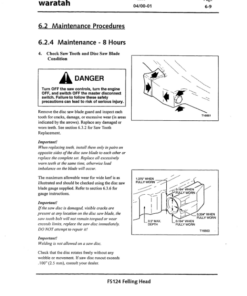 Alternative view of John Deere FS124 Stt Disc Saw Felling Heads Operator's Manuals (F295407)