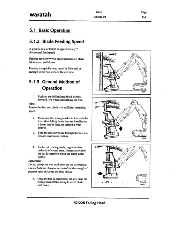 John Deere FS122B Stt Disc Saw Felling Heads Operator's Manuals (F298143) - Image 2