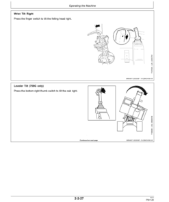 Alternative view of John Deere 703G, 753G, 759G Tracked Feller Bunchers Operator's Manuals (F387428)