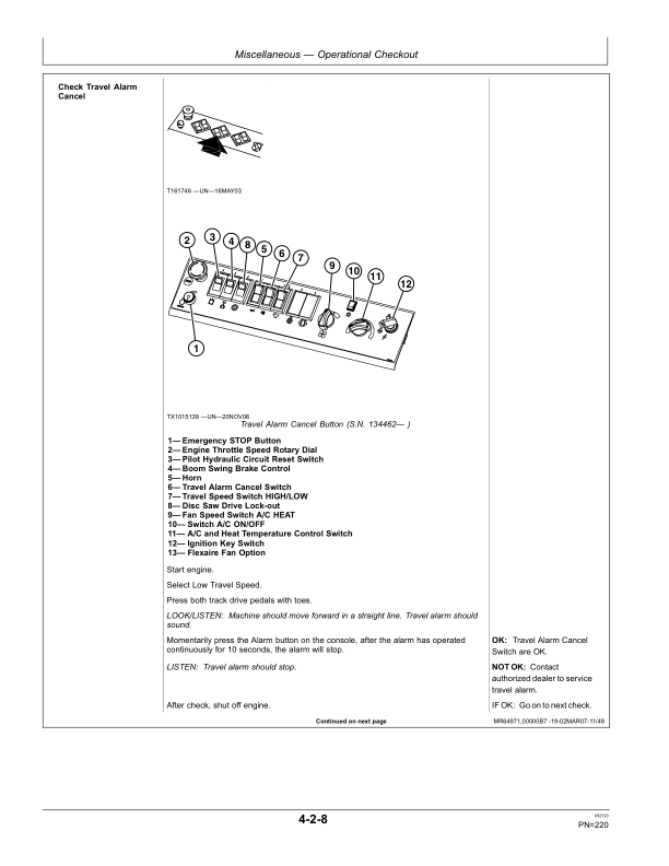 John Deere 703G, 753G, 759G Tracked Feller Bunchers Operator's Manuals (F387428) - Image 3