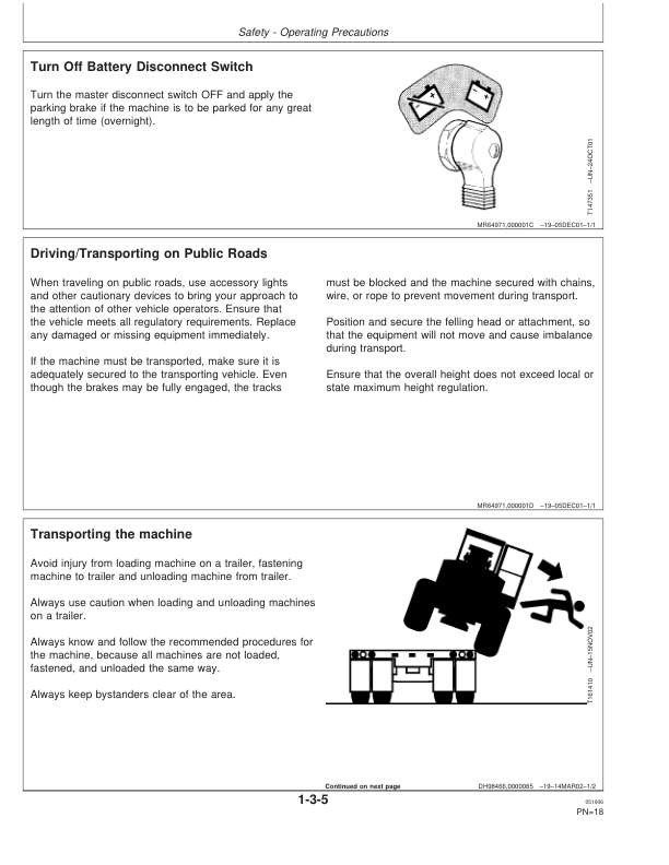 John Deere FD45 Dtt Disc Saw Felling Heads Operator's Manuals (F392067) - Image 2