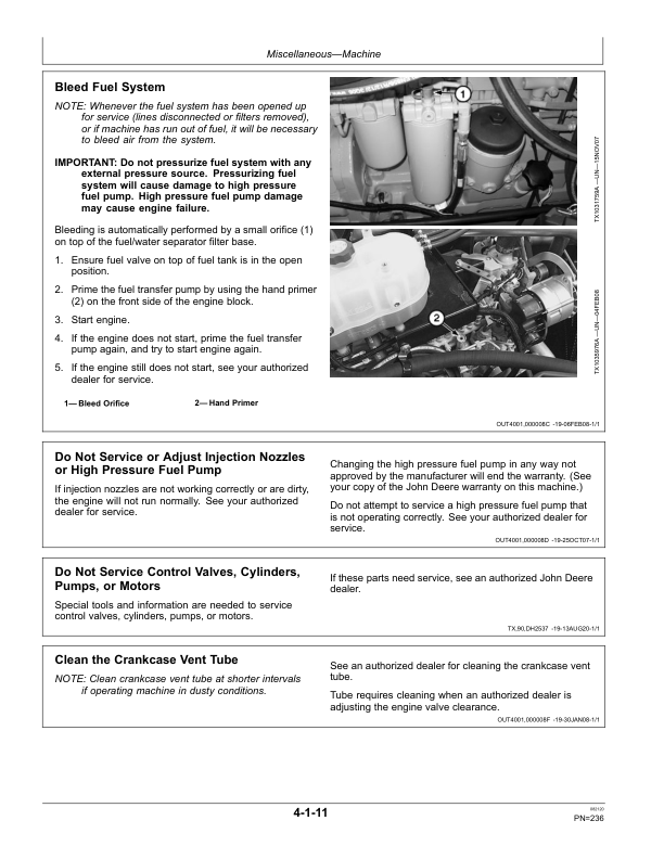 John Deere 853J, 903J, 953J, 909J, 959J, 850J, 900J, 950J Tracked Feller Bunchers Operator's Manuals (F392597) - Image 3