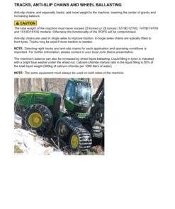 Alternative view of John Deere 1270E IT4 T3 6W, 1270E IT4 T3 8W Wheeled Harvesters Operator's Manuals (F677476)