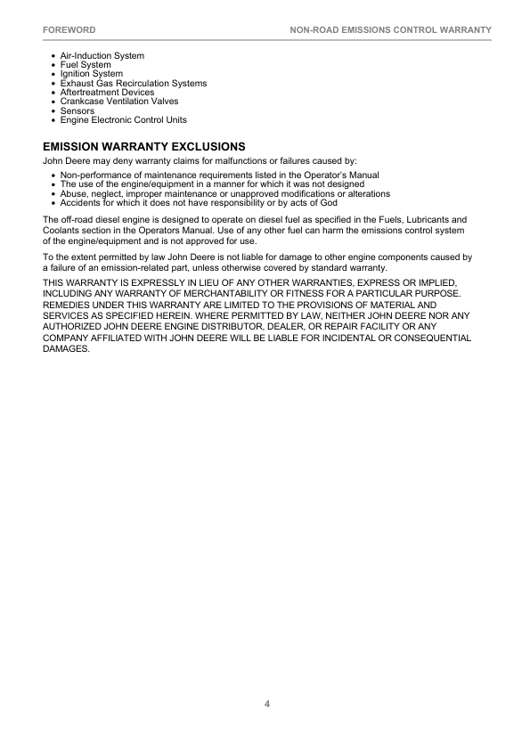 John Deere 1470E IT4 CH9 Wheeled Harvesters Operator's Manuals (F685891) - Image 2