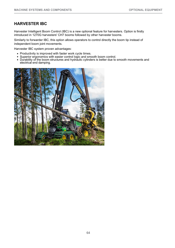John Deere 1270G T2 6W, 1270G T2 8W, 1270G T3 6W, 1270G T3 8W Wheeled Harvesters Operator's Manuals (F691043) - Image 2