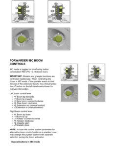 Alternative view of John Deere 1110G T2 RL, 1210G T2 RL, 1510G T2 RL Forwarders Operator's Manuals (F723236)