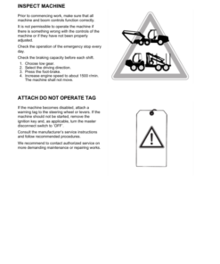 Alternative view of John Deere 1210G T2 FFC, 1510G T2 FFC Forwarders Operator's Manuals (F723312)