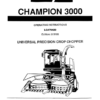 John Deere Kemper Champion 3000 Universal Precision Crop Chopper Operator's Manual (LCA79429)
