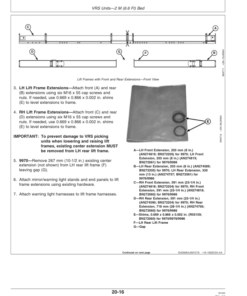 Alternative view of John Deere 9970, 9976, 9986 Cotton Pickers Guide for Vari-Row System Operator's Manual (N301230)