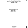 John Deere MC - FD 14, 16, 18 Chassis Motor home Chassis with Diesel Engine (Serial No. 20,000- ) Operator's Manual (OM3077)