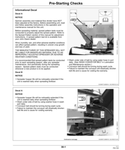 Alternative view of John Deere DN456 & DN485 Dry Spinner Spreaders Operator's Manual (OM312418)
