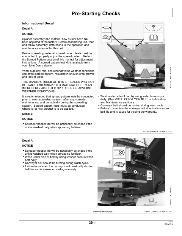 John Deere DN456 & DN485 Dry Spinner Spreaders Operator's Manual (OM312418) - Image 2
