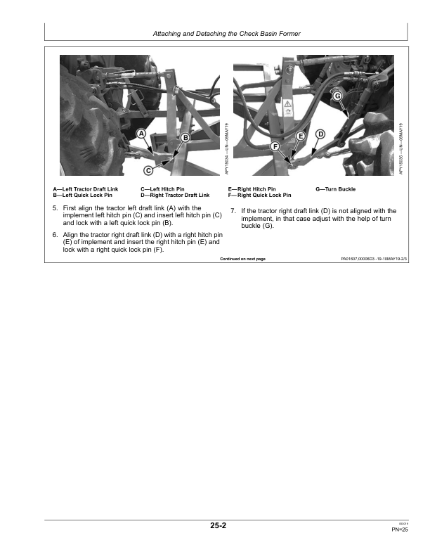 John Deere CB0705, CB0706 Check Basin Former Operator's Manual (OM5BUCBOM) - Image 2