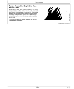Alternative view of John Deere W440 Combines Operator's Manual (OM5SR14572)