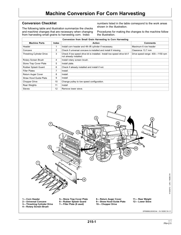 John Deere W440 Combines Operator's Manual (OM5SR14572) - Image 3