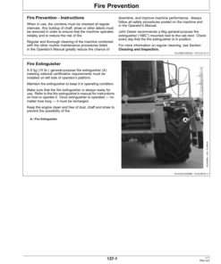 Alternative view of John Deere W440 Combines Operator's Manual (OM5SR15426)