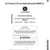 John Deere 6J Tractors (From Serial Number 600001-) Operator's Manual (OM6JCKDFY22T)