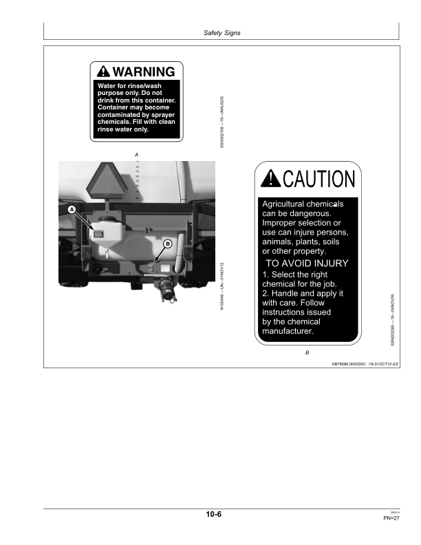 John Deere 2510L Vertical-Fold Liquid Applicator (145850-) Operator's Manual (OM820002) - Image 2