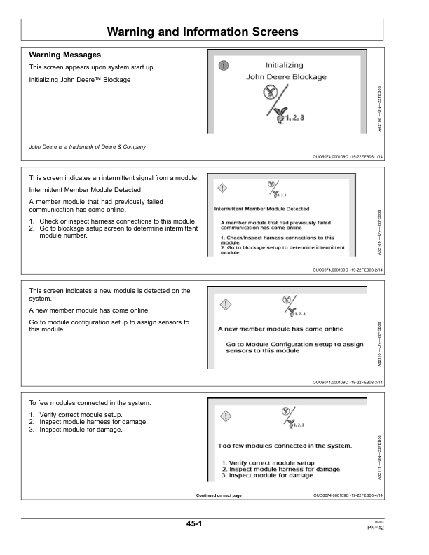 John Deere Seedstar 2 CCS Seed Meter Monitor (740101-) Operator's Manual (OMA100239) - Image 2