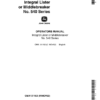 John Deere 540 Series Integral Lister Operator's Manual (OMA101152)