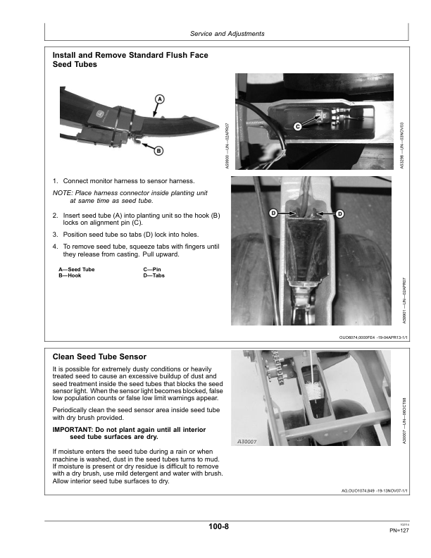 John Deere DB60T Twin-Row Planter (72 Row, 20 inch) North America (760101-765100) Operator's Manual (OMA101810) - Image 2